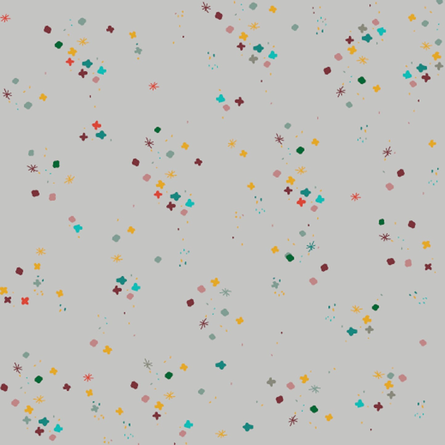 Light Grey Mystery 43"/44" Cotton Fabric Per Yard