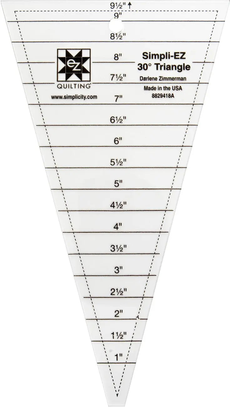 Simpli-EZ 30 degree Triangle 9-1/2in Ruler