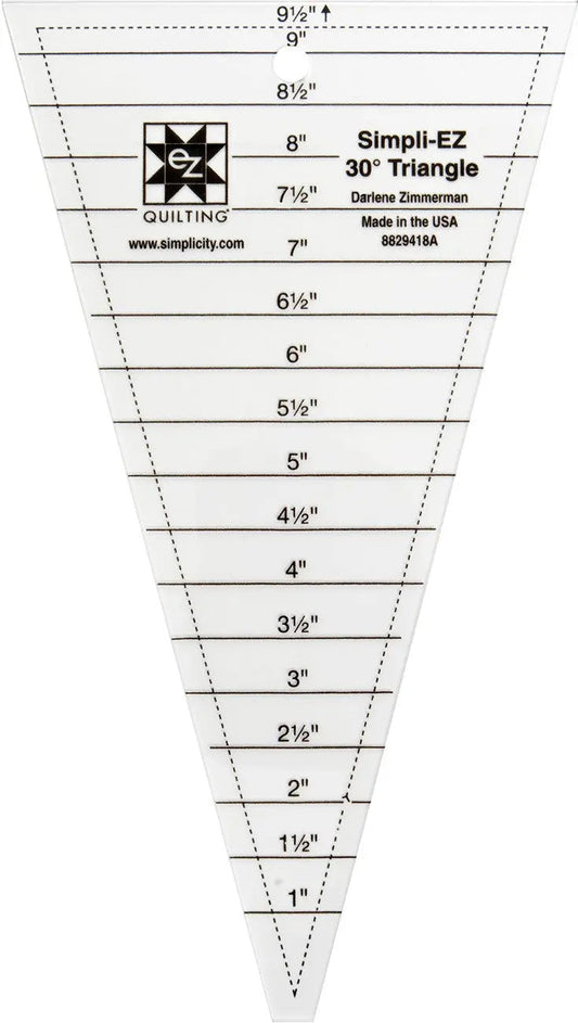 Simpli-EZ 30 degree Triangle 9-1/2in Ruler