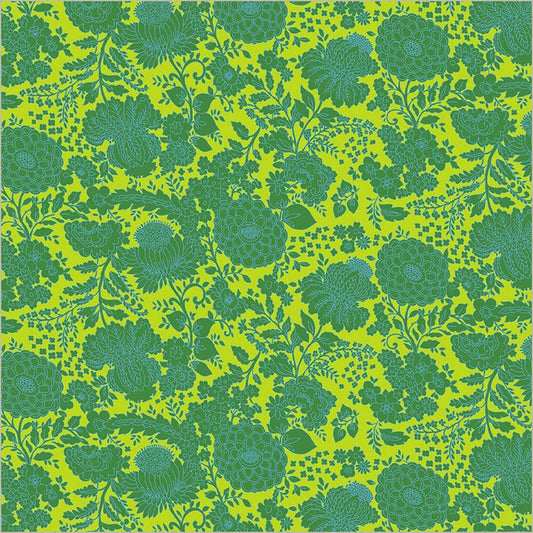 Sweet Talk Kim Lime Cotton 44”/45” Fabric Per Yard