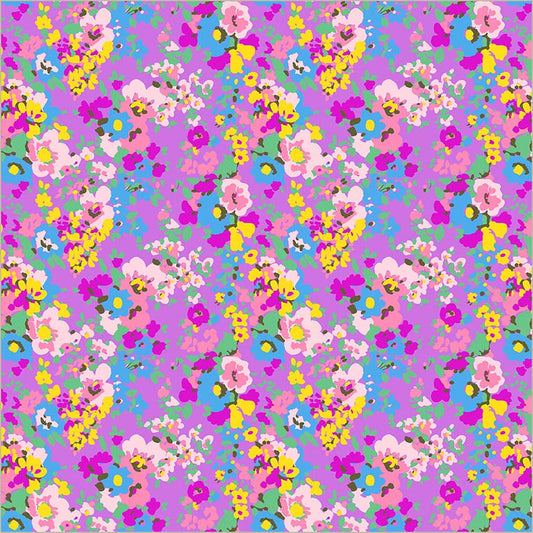 Sweet Talk Leann Violet Cotton 44”/45” Fabric Per Yard