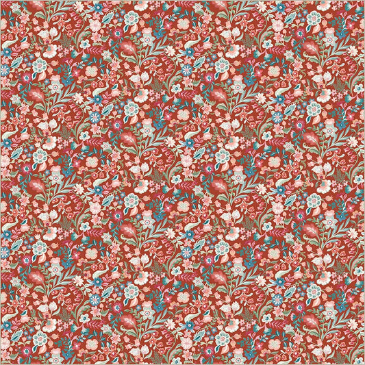 Tapestry Delicate Ruby Cotton 43”/44” Fabric Per Yard