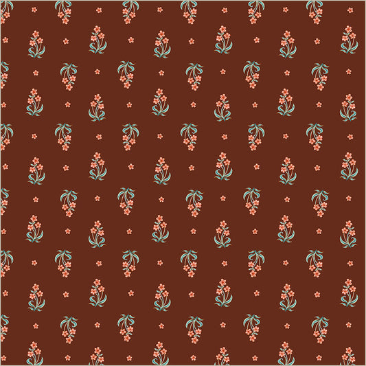Tapestry Posy Granata Cotton 43”/44” Fabric Per Yard