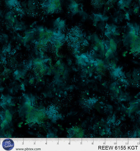 Teal Underwater Reef 108" REEW-6155-KGT Cotton Wideback Fabric Per Yard