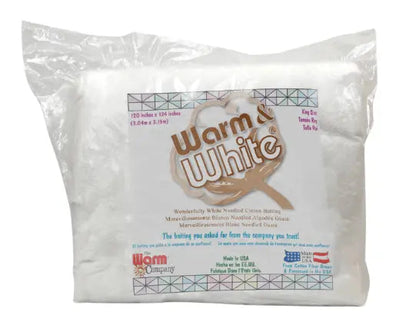 Warm & White Needled Cotton Batting