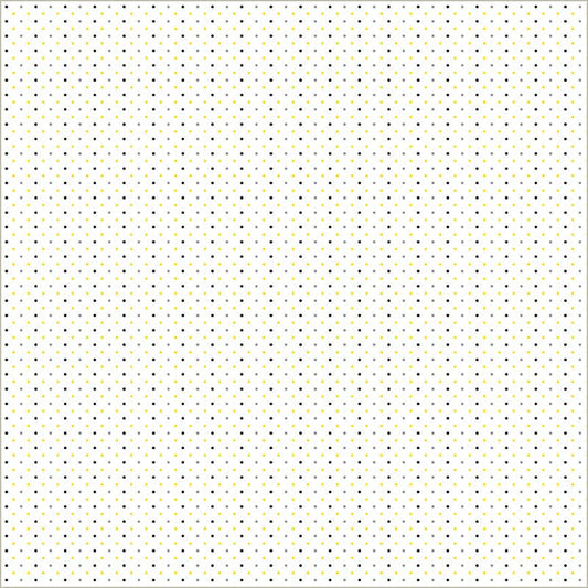 White Verona Dots Cotton 44”/45” Fabric Per Yard