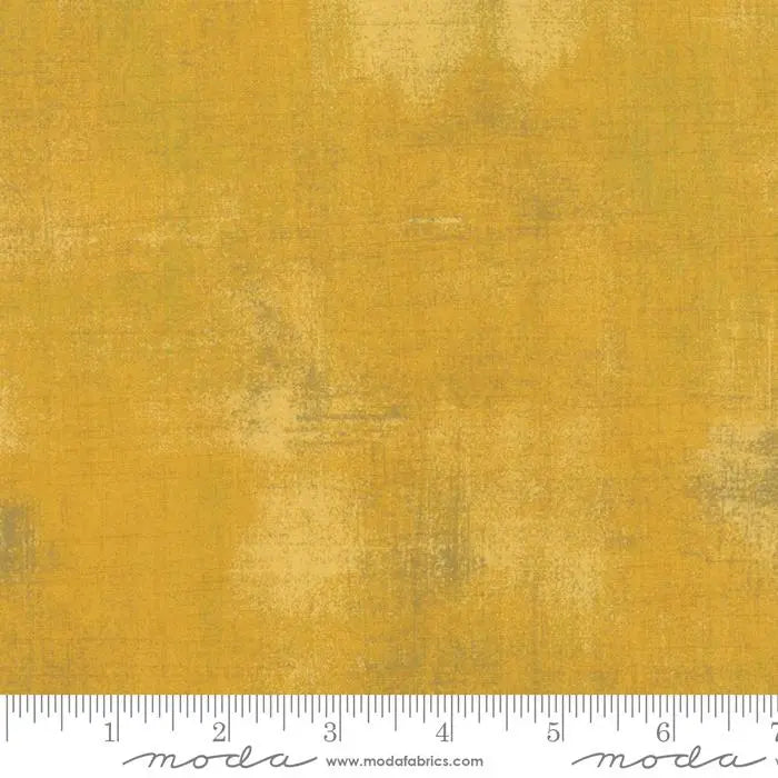 Yellow Grunge Basics Mustard 44"/45" Per Yard
