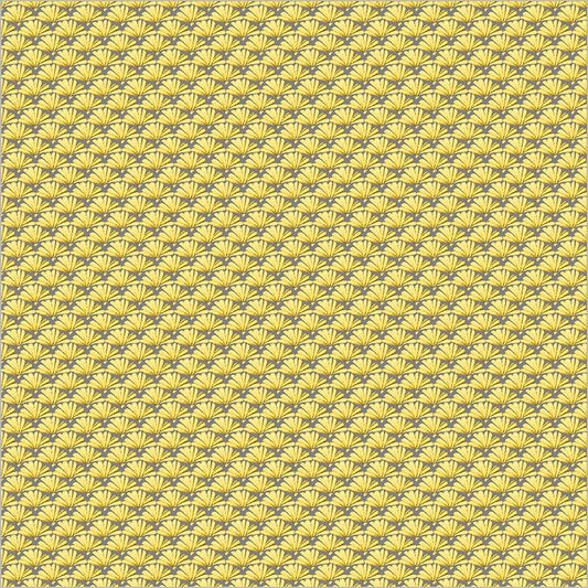 Yellow Verona Fanned Cotton 44”/45” Fabric Per Yard